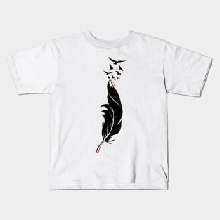 Feather Birds Kids T-Shirt